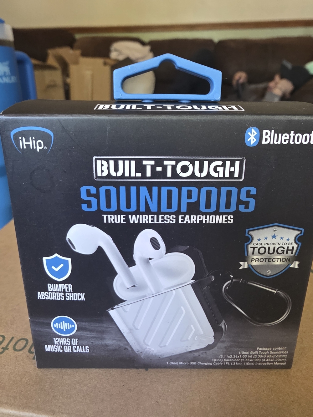IHip Built-Tough Soundpods True Wireless Earphones - White